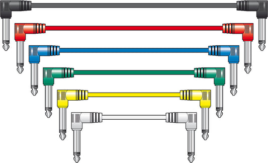 Classic Audio Patch Lead Set Multicolour 6 pcs 1.0m