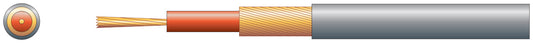 1 core lap screen, 7/0.2mm, 33/0.15mm, 3.0mm, Grey, 100m