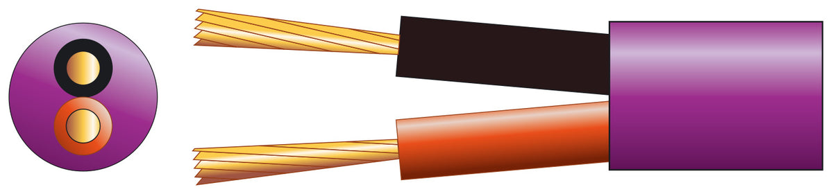 Hi Flex Double Insulated Speaker cable, 2 x (79 x 0.2mmØ) LSZH