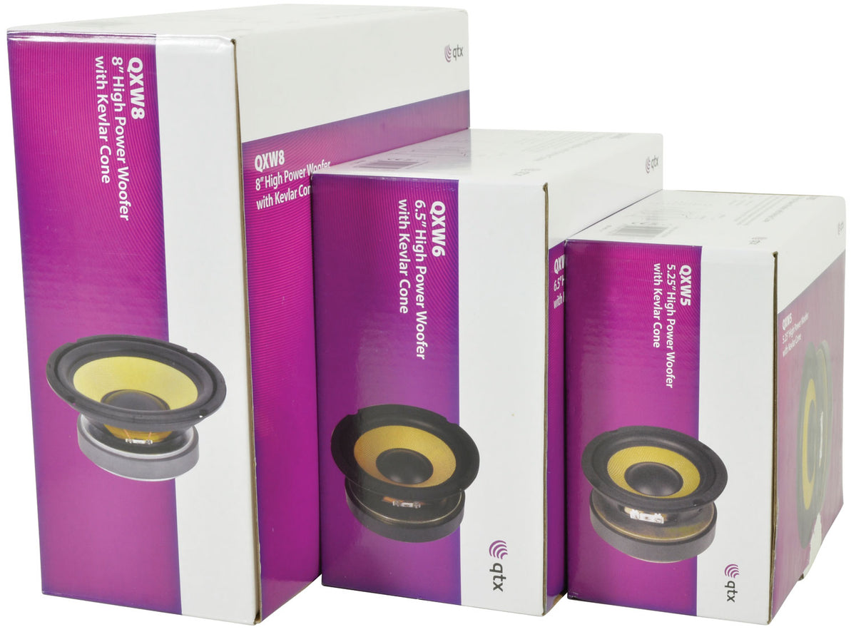 High Power Woofers with Aramid Fibre Cone
