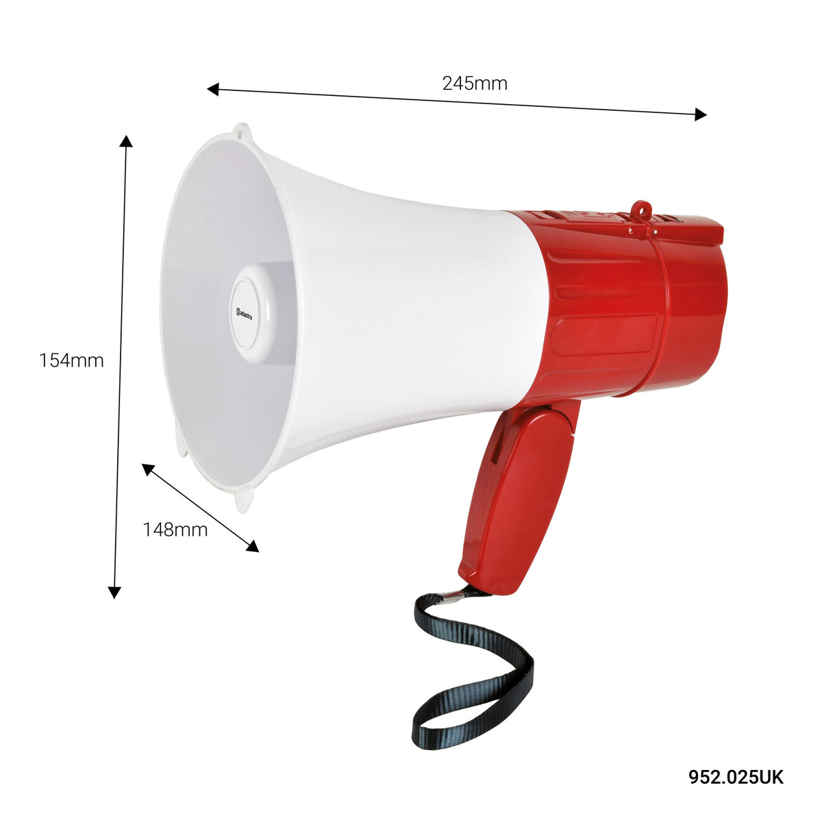 Rechargeable Megaphone with USB/SD, Looper & BT