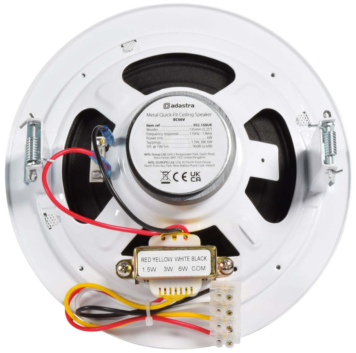 Metal Quick Fit 100V Ceiling Speakers