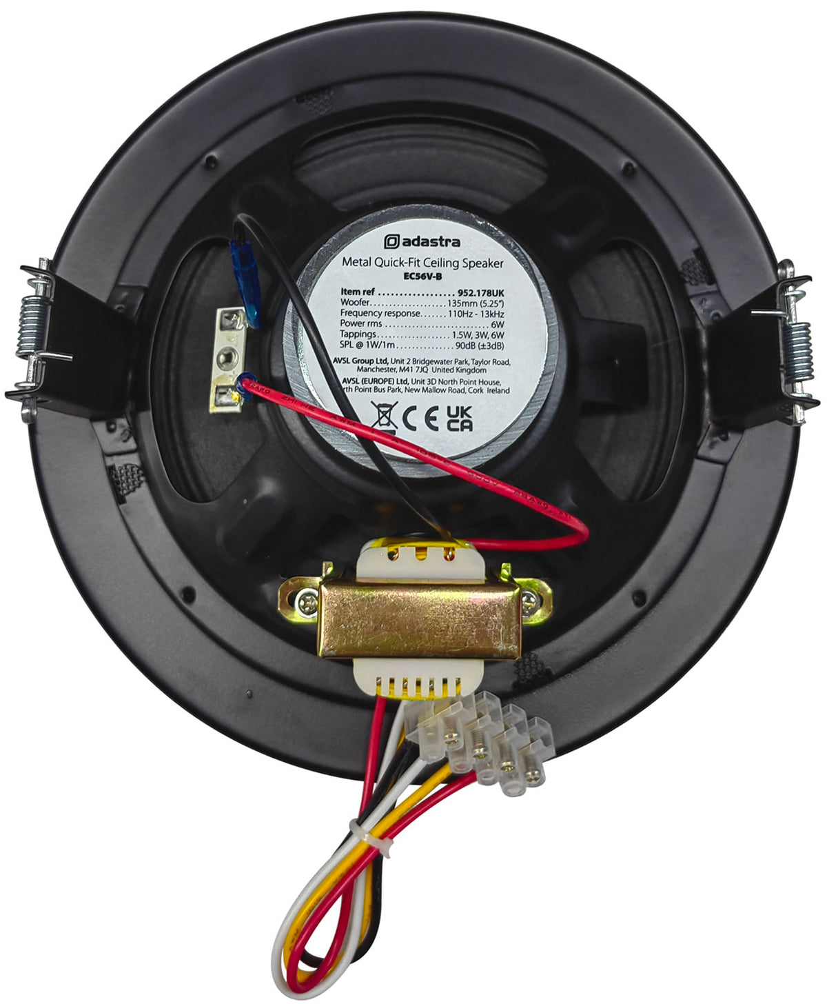 Metal Quick Fit 100V Ceiling Speakers