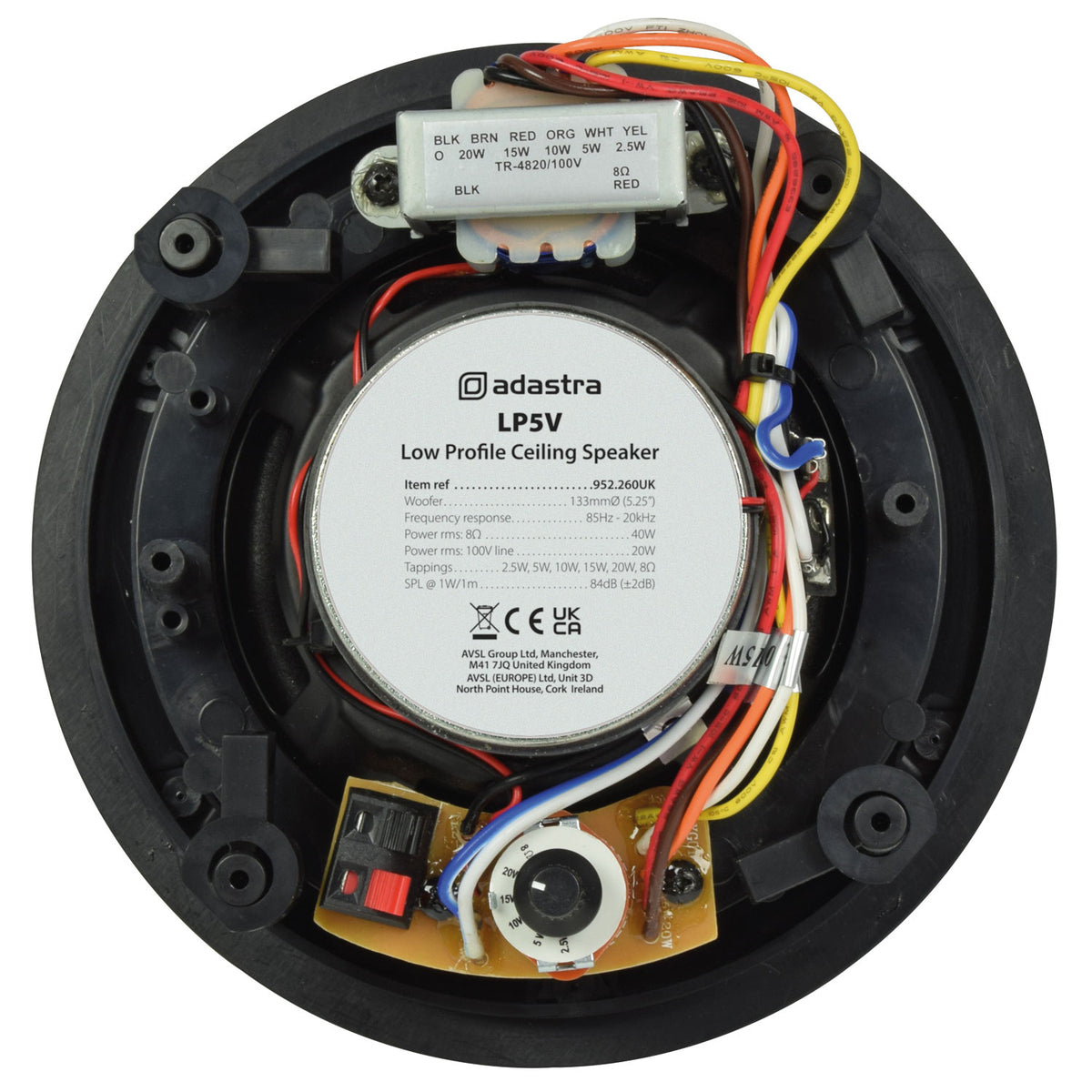 2 Way Low Profile 100V Line Ceiling Speakers
