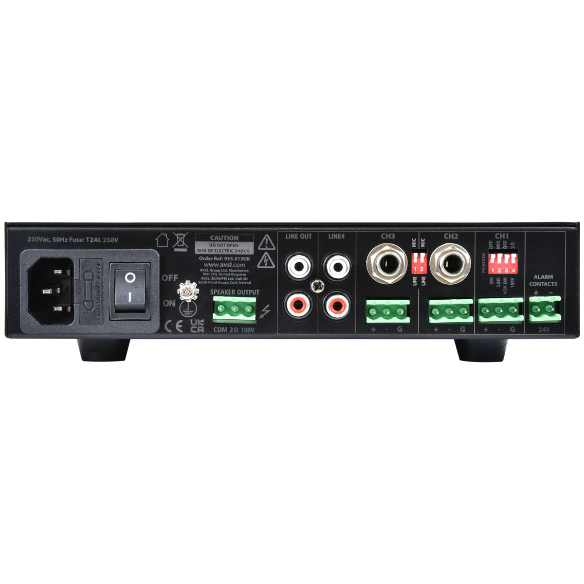 UA Series Compact 100V Mixer-Amplifiers