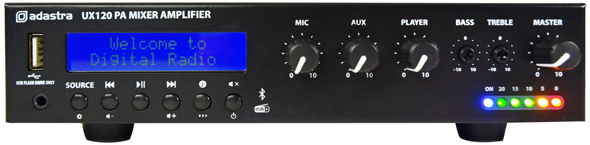 UX Series Compact 100V Mixer-Amplifiers