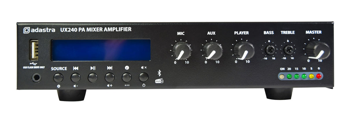 UX Series Compact 100V Mixer-Amplifiers