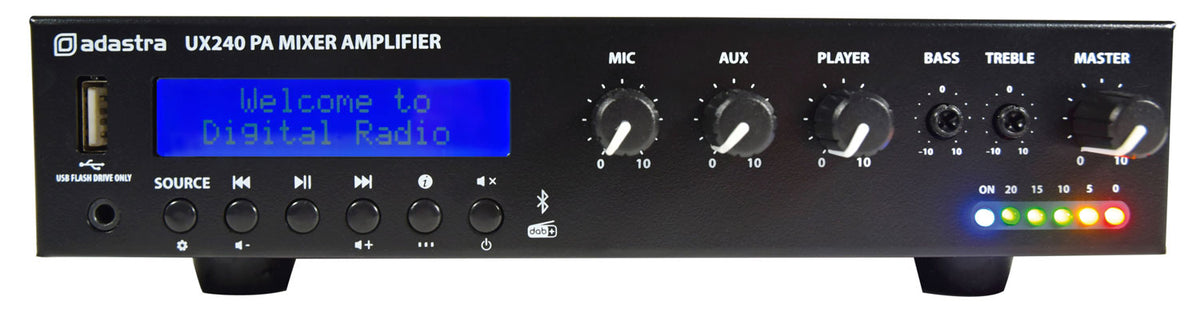 UX Series Compact 100V Mixer-Amplifiers