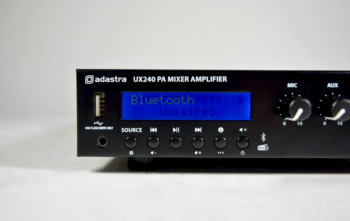 UX Series Compact 100V Mixer-Amplifiers