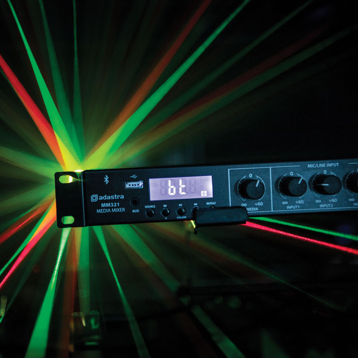 MM321 Rack Mixer + BT/USB/FM Player