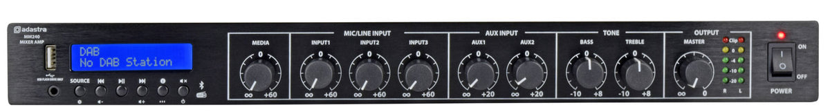 MM240 Mixer Amplifier 2 x 120W