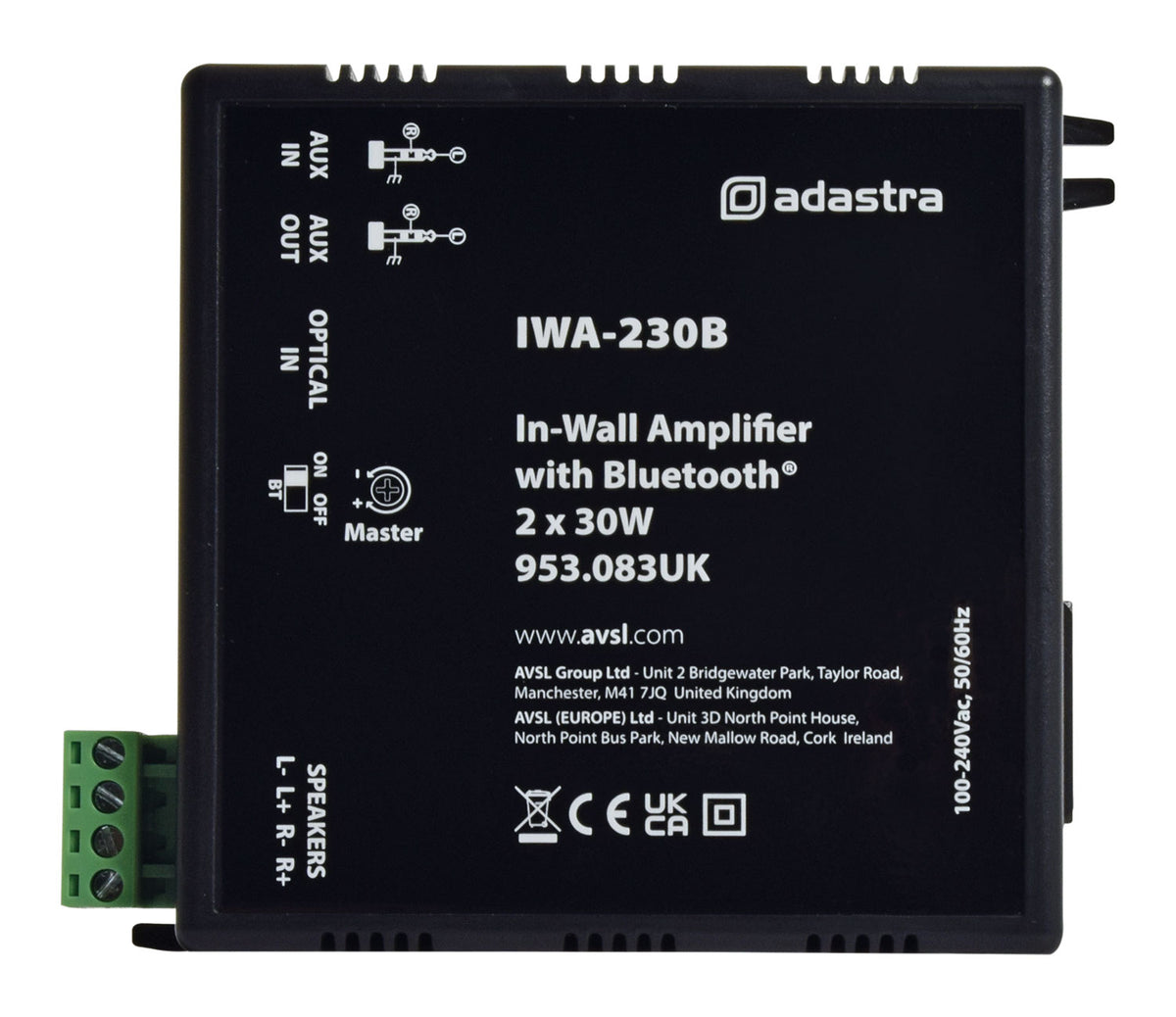 IWA In-Wall Amplifiers with Bluetooth