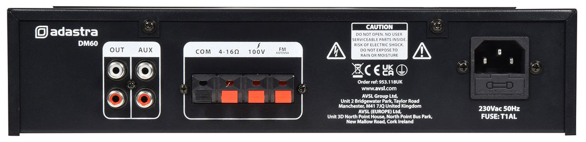 DM-Series Mixer-Amp with USB/FM and Bluetooth