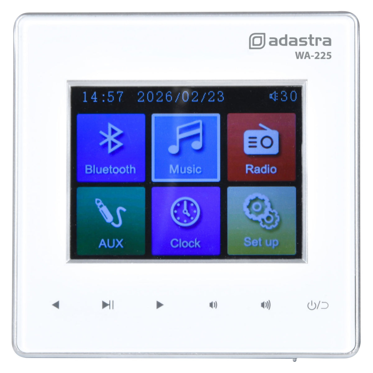 WA-225 Wall-Mount Amplifier with USB/SD, FM Tuner and Bluetooth