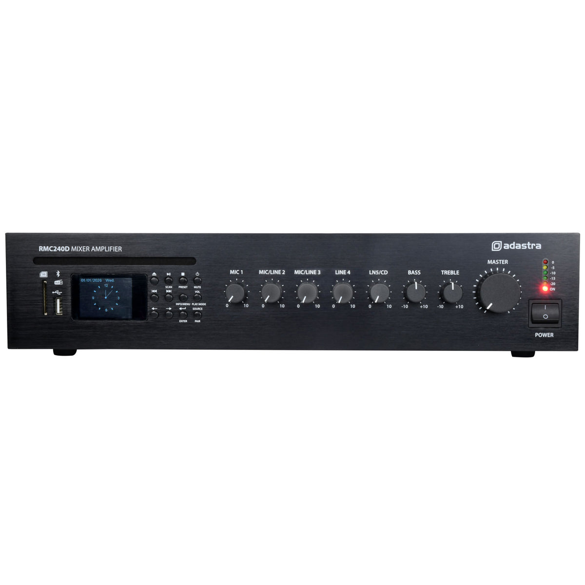 RMC-series Mixer-Amps 100V with CD, DAB+, BT and mp3 Player