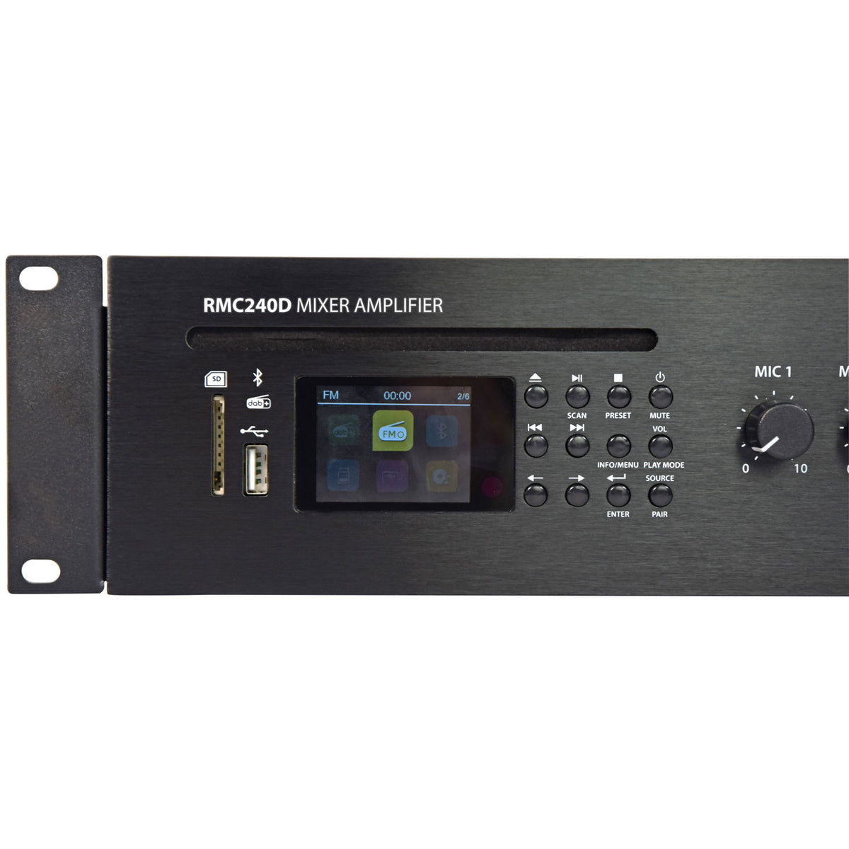 RMC-series Mixer-Amps 100V with CD, DAB+, BT and mp3 Player