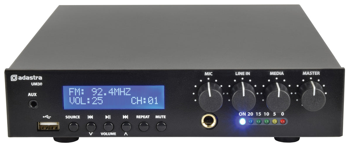 UM Series Ultra Compact Mixer-Amplifiers 100V