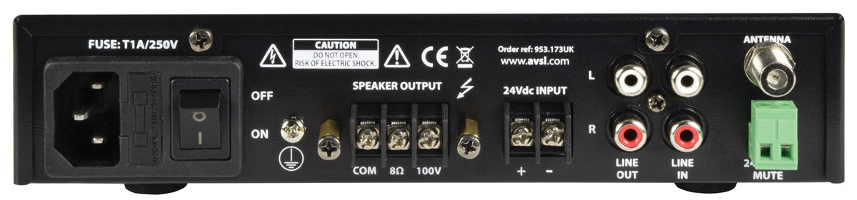 UM Series Ultra Compact Mixer-Amplifiers 100V
