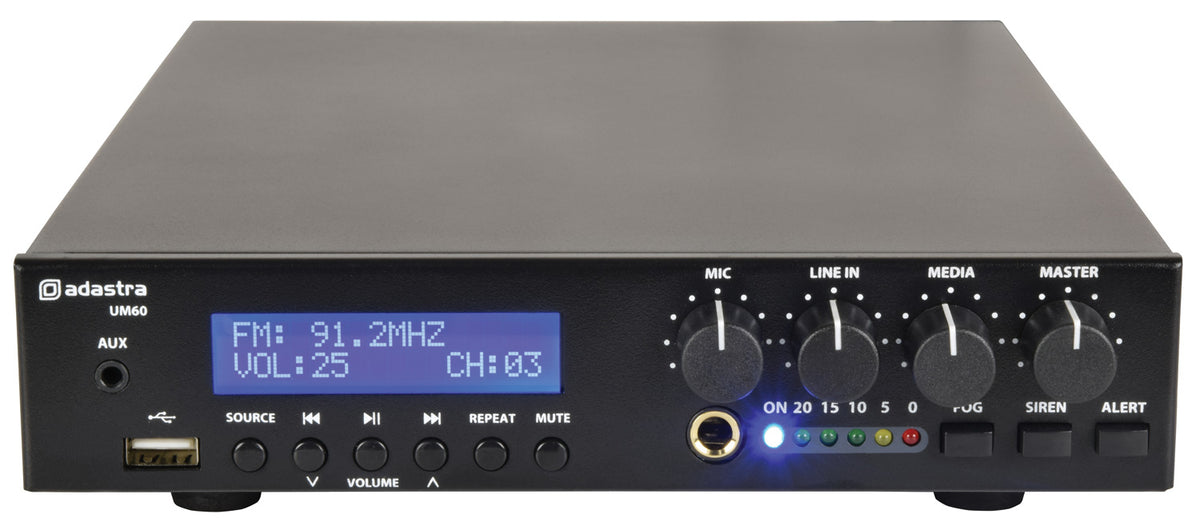 UM Series Ultra Compact Mixer-Amplifiers 100V