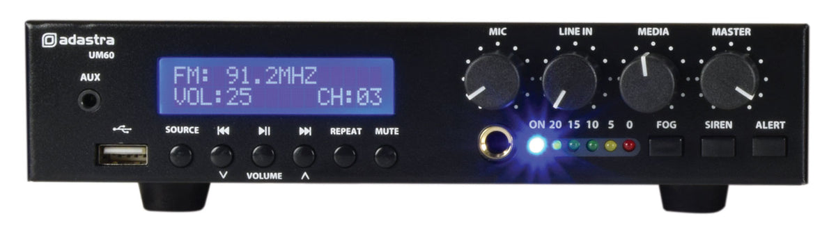 UM Series Ultra Compact Mixer-Amplifiers 100V
