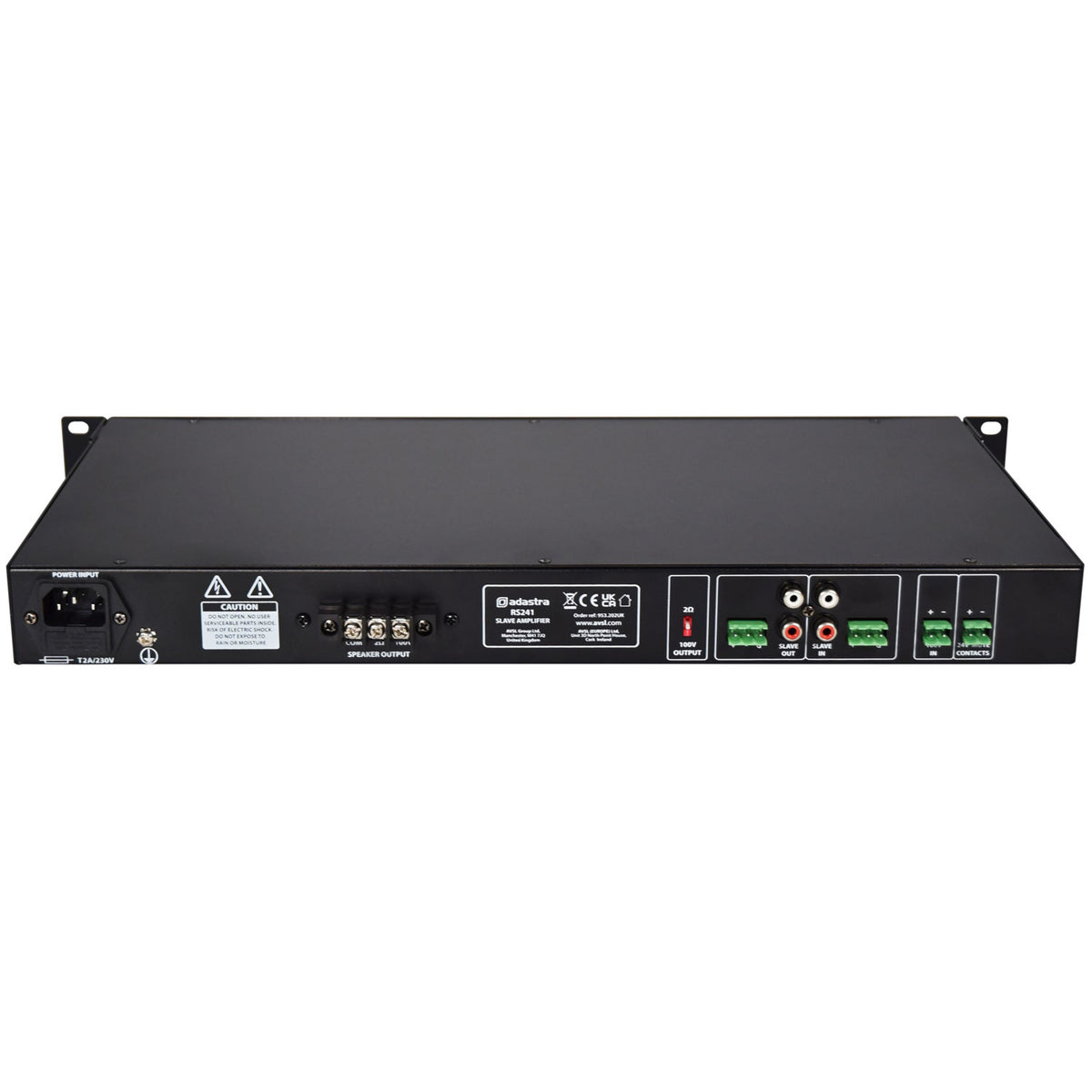 RS Series 100V Line Slave Amplifiers