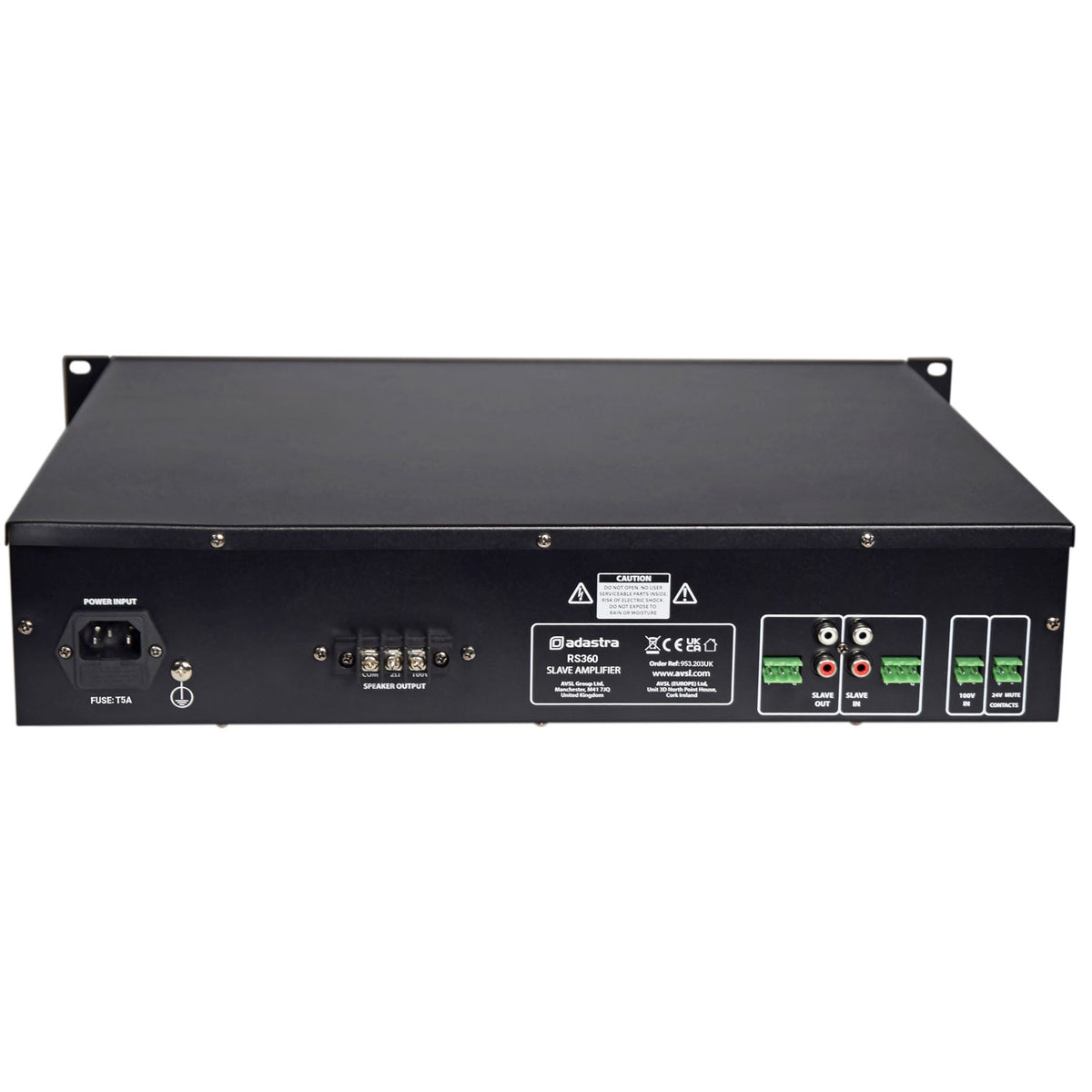 RS Series 100V Line Slave Amplifiers