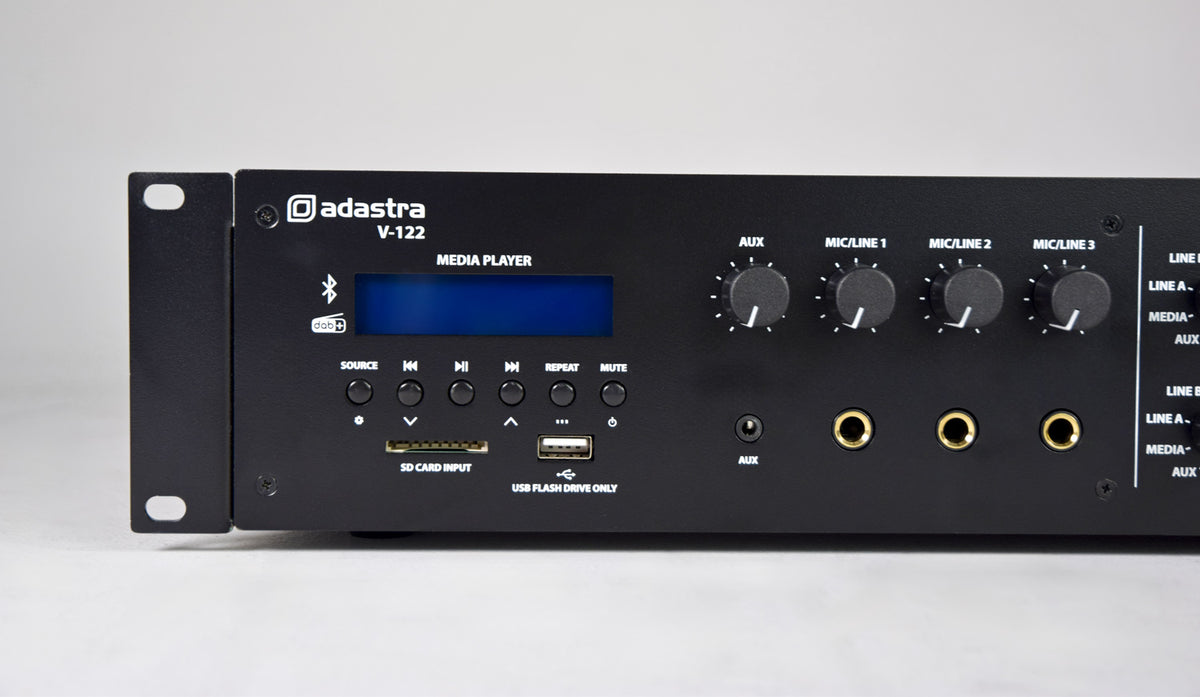 V-series Dual Zone 100V Mixer-Amplifiers