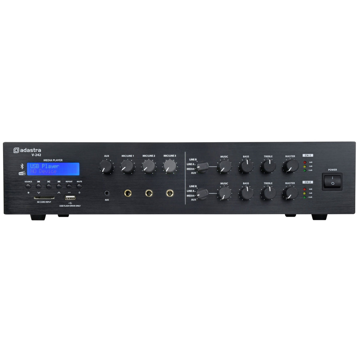 V-series Dual Zone 100V Mixer-Amplifiers