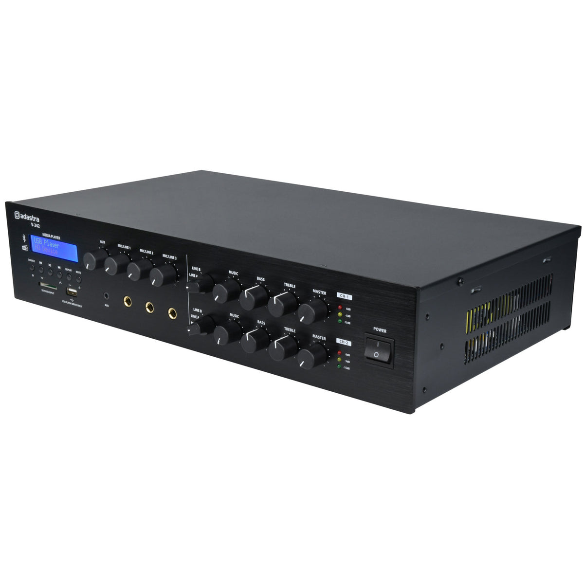 V-series Dual Zone 100V Mixer-Amplifiers