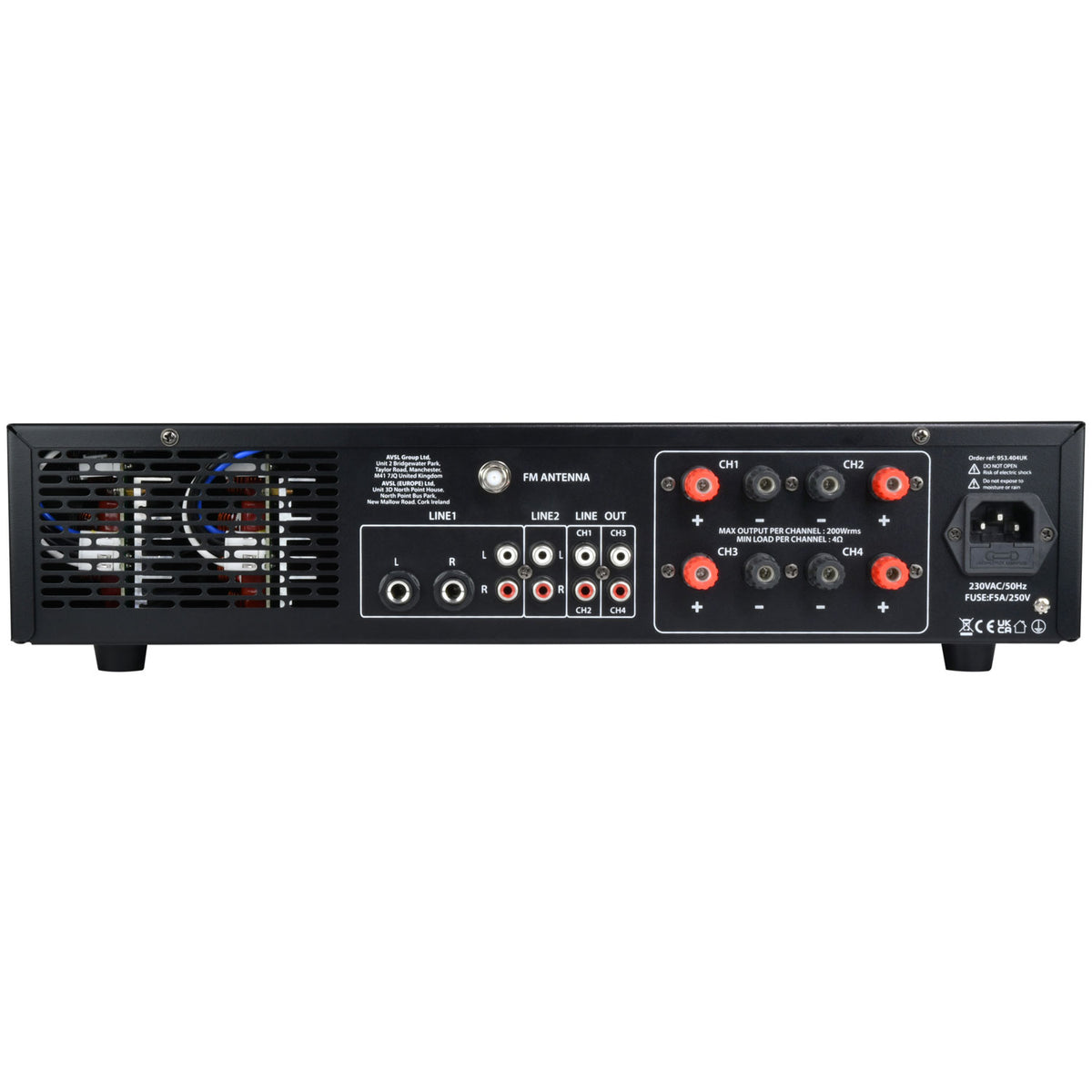 A4 Dual Stereo PA Amplifier