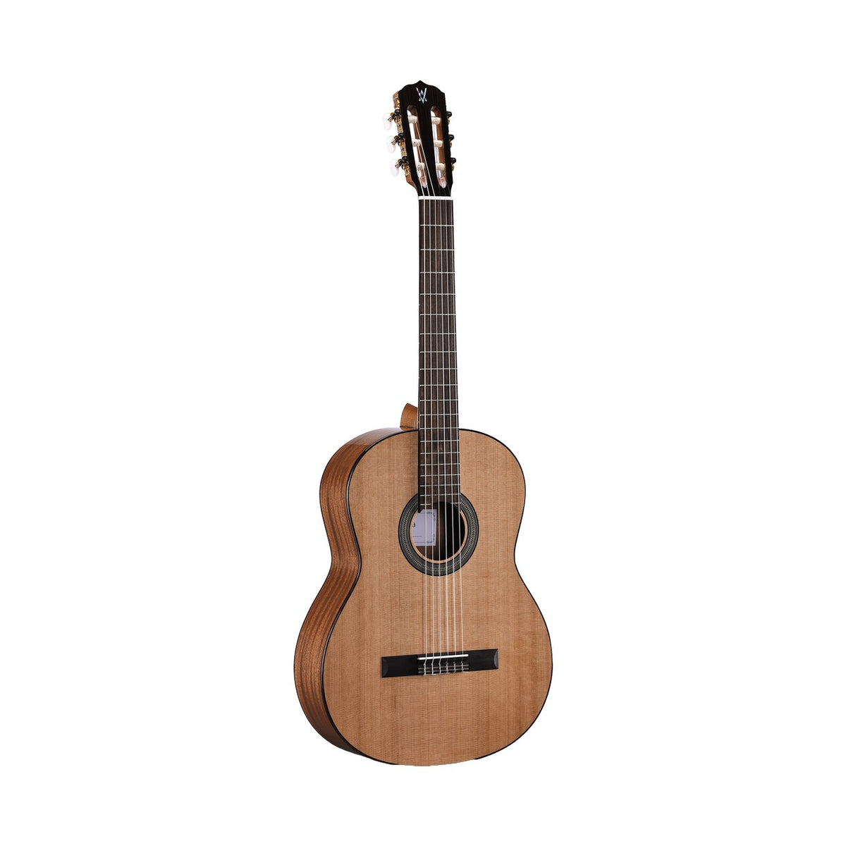 Vedra Model 3CT Solid Cedar Thinline Cutaway Electro-Classical Guitar – Natural Gloss, front view