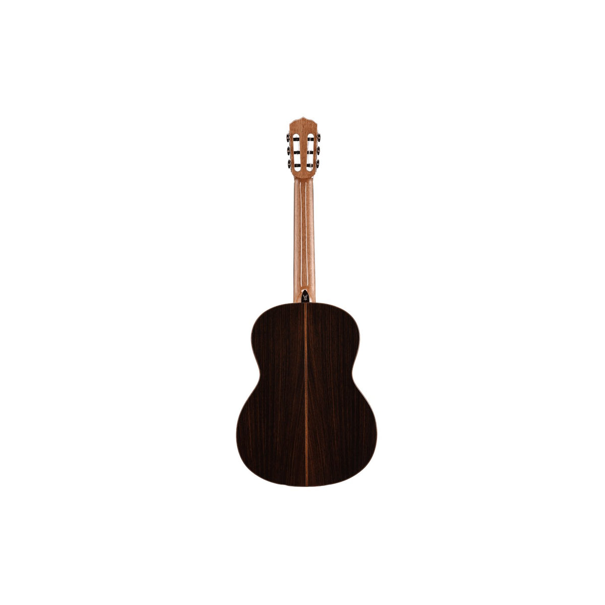 Vedra Model 5 Solid Cedar Rosewood Classical Nylon-String Guitar – Natural Gloss, rear view