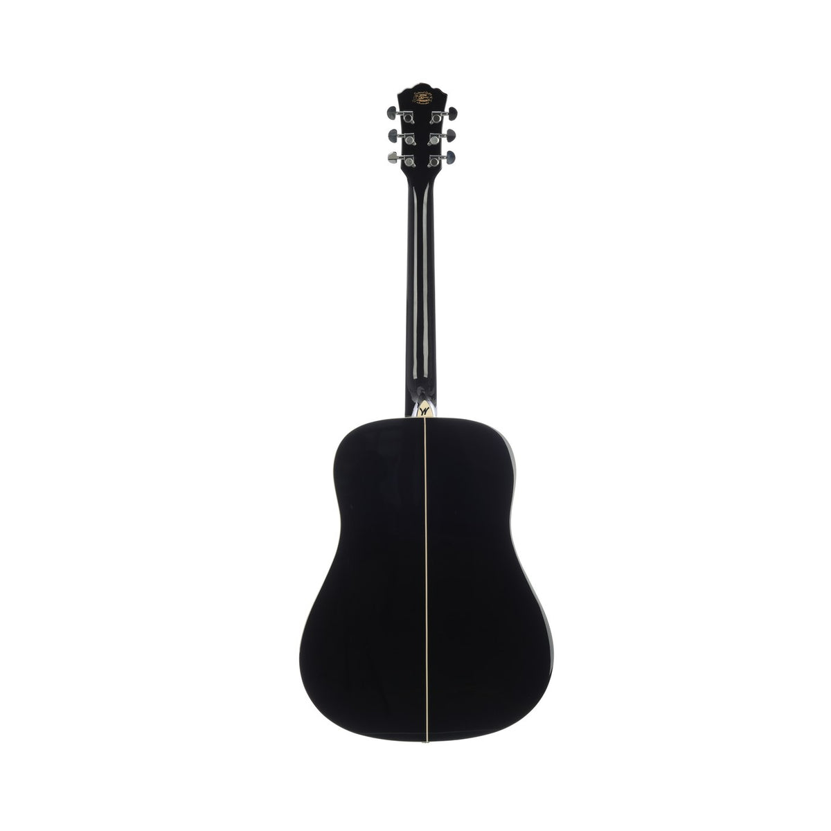 Washburn D5 Apprentice Dreadnought Acoustic Guitar – Black – full back view