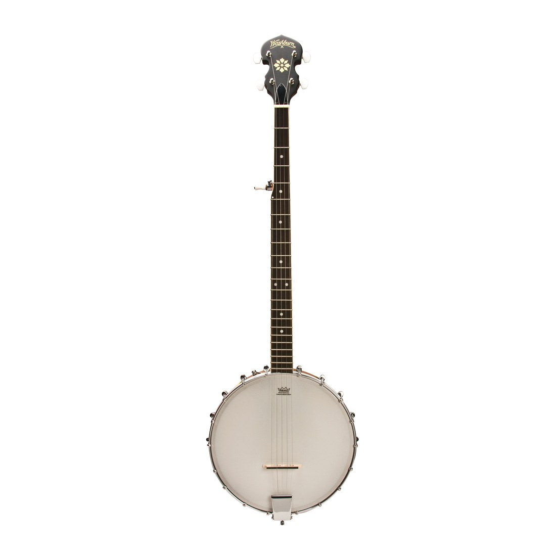 Washburn B7 Americana 5-String Open-Back Banjo – Natural Matte – full instrument view