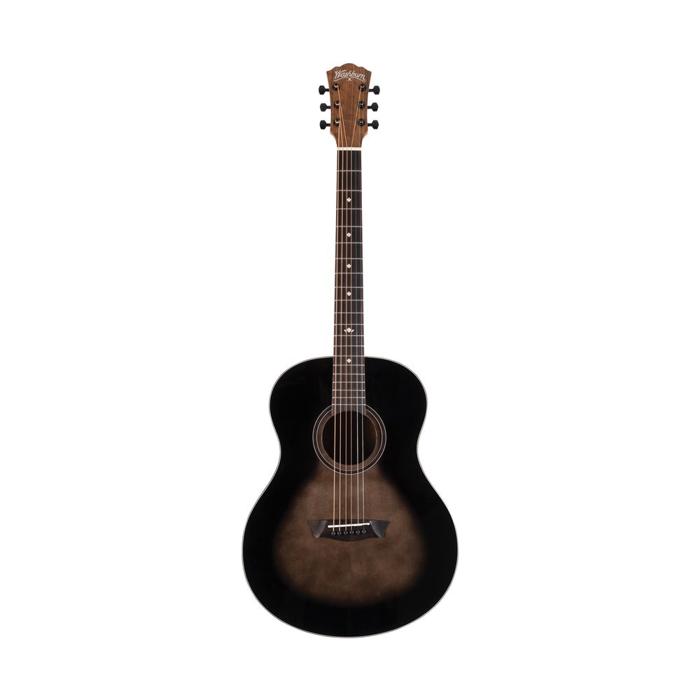 Washburn Bella Tono Novo S9 Acoustic Guitar – Gloss Charcoal Burst – full guitar view