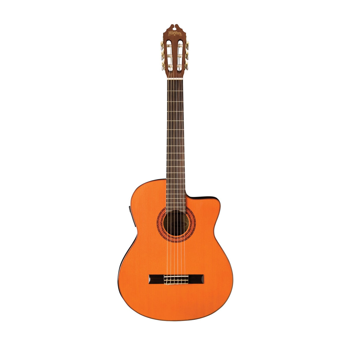 Washburn C5CE Classical Cutaway Nylon-String Acoustic-Electric Guitar – Natural – detail or alternate view 1