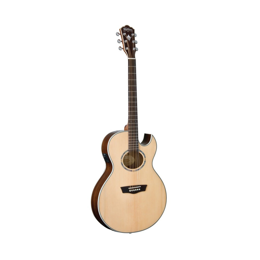 Washburn EA20S Nuno Bettencourt Festival Acoustic-Electric Guitar – Natural – full front view