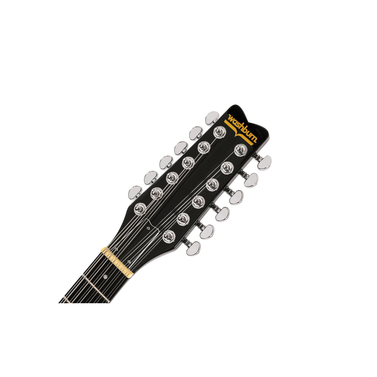Washburn H12TB Hawk 12-String Electric Guitar – Trans Black – detail view 2