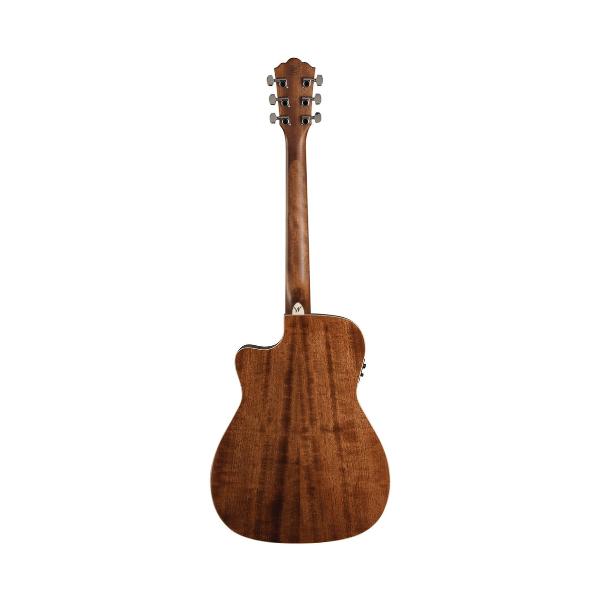 Washburn F11SCE Heritage Folk Cutaway Acoustic-Electric Guitar – Natural Gloss – full rear