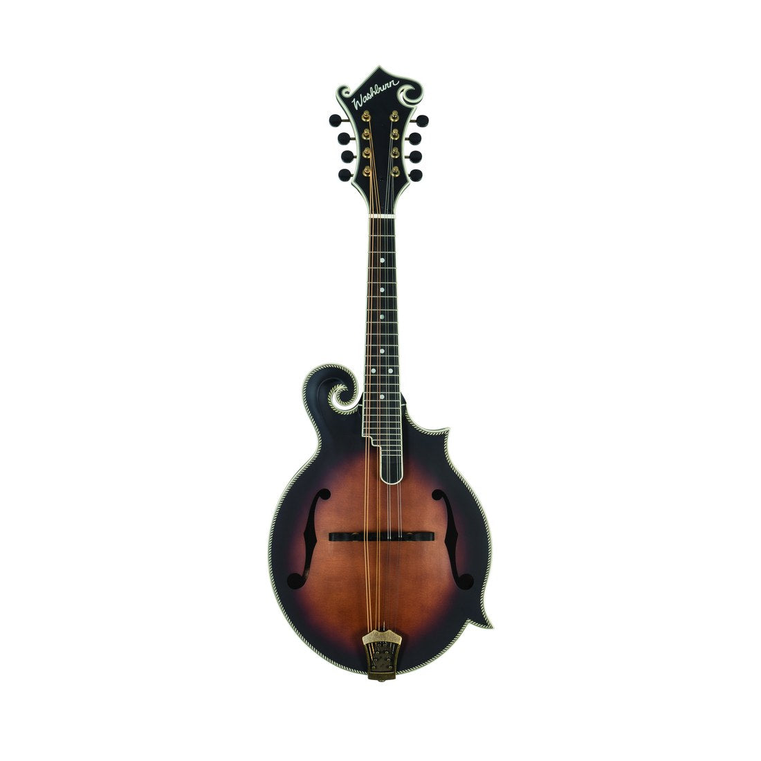 Washburn M118SW Americana F-Style Mandolin with Hard Case – Vintage Natural – full instrument view