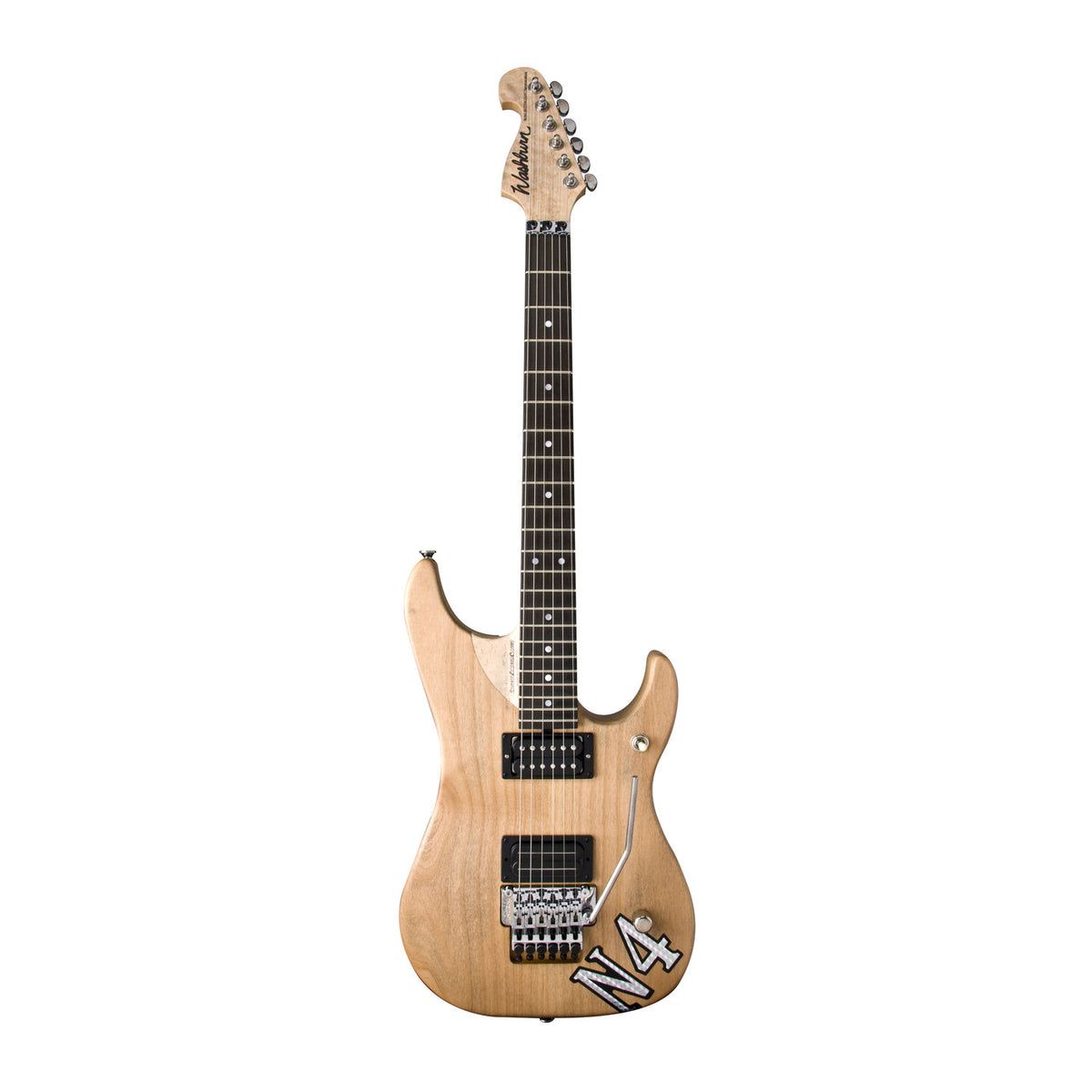 Washburn N4 Vintage Nuno Bettencourt USA Custom Shop Guitar – Natural Distressed – full guitar