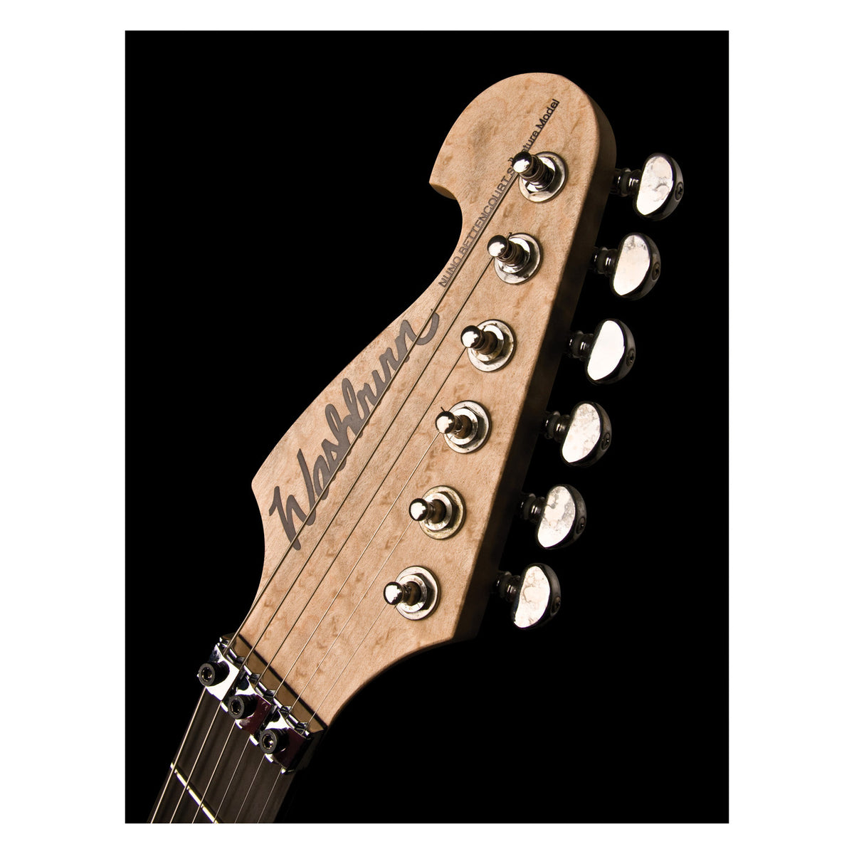 Washburn N4 Vintage Nuno Bettencourt USA Custom Shop Guitar – Natural Distressed – detail view 1