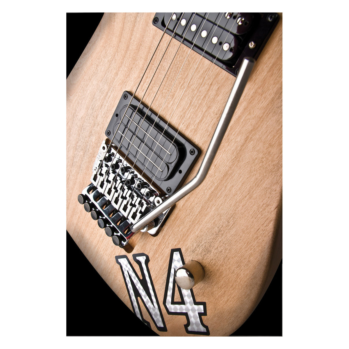 Washburn N4 Vintage Nuno Bettencourt USA Custom Shop Guitar – Natural Distressed – detail view 2