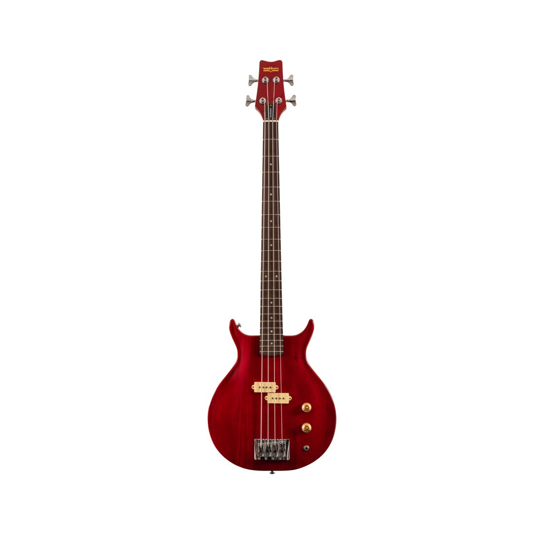 Washburn SB4R Scavenger Electric Bass – Ruby Red – full-length front
