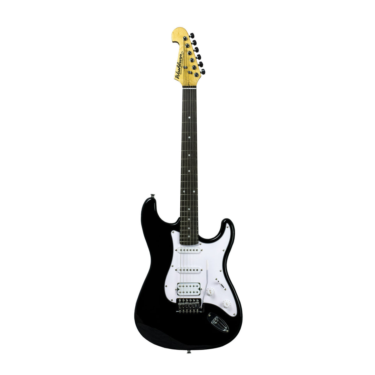 Washburn WS300HB Sonamaster Electric Guitar – Black – front full-length view