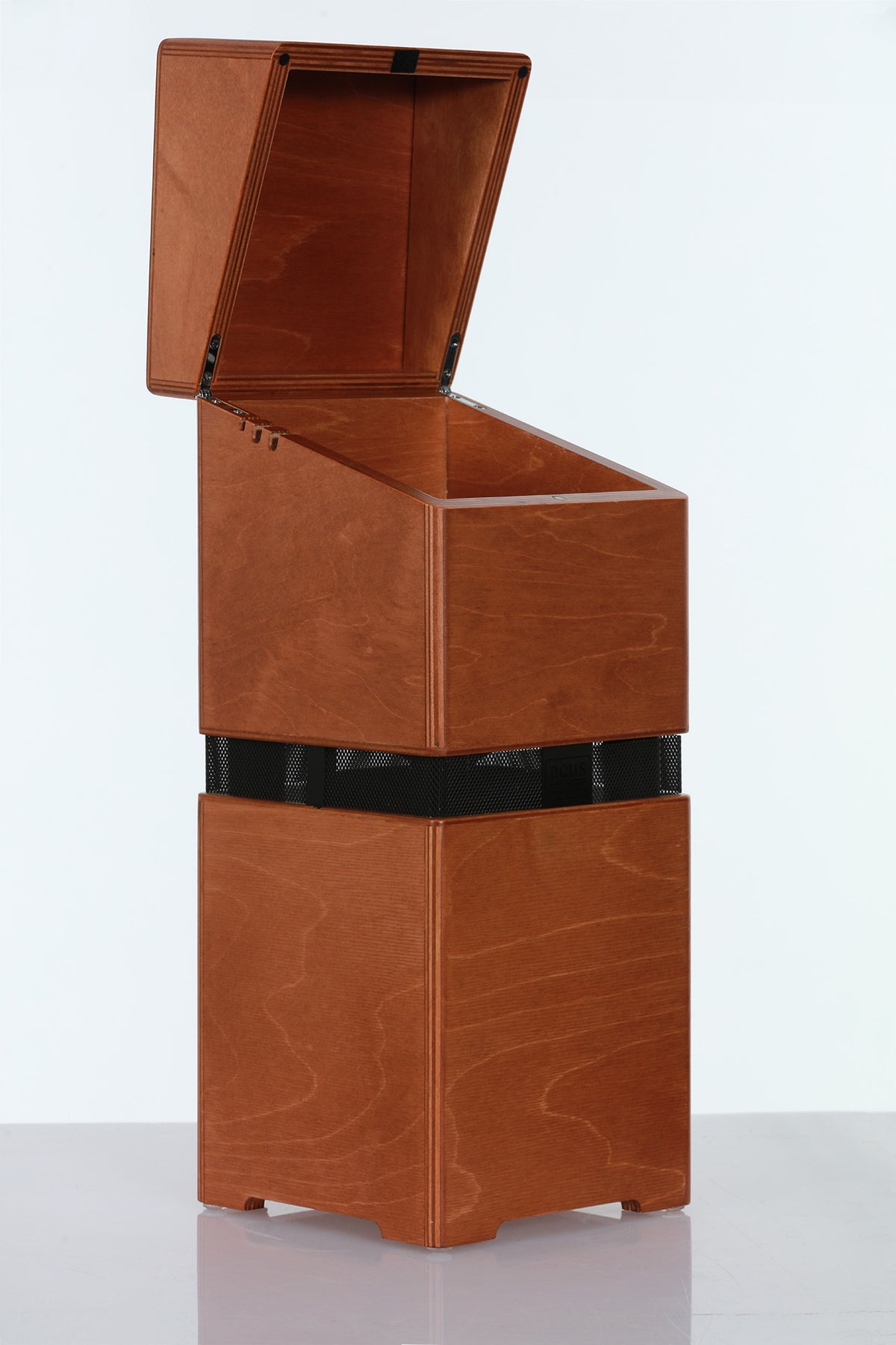 Acus All Around 4 wood finish Angled closed view