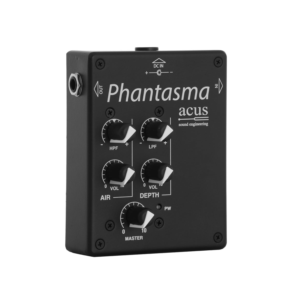 Acus Phantasma acoustic pickup system angled left view