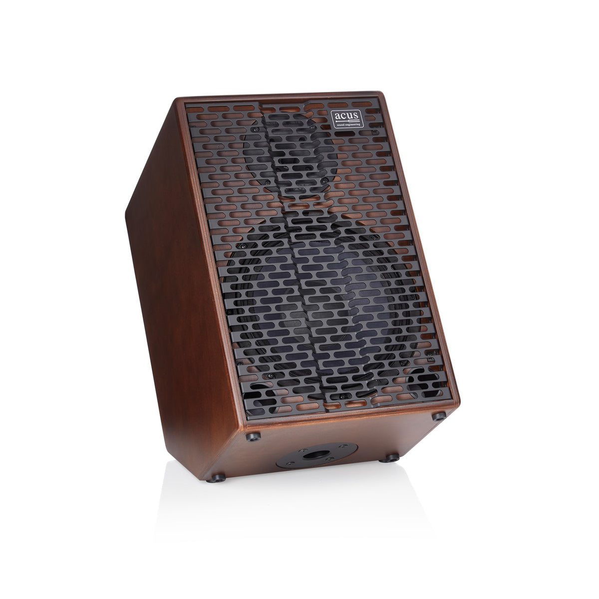 Acus SIMON 10 wood acoustic amplifier tilted front view