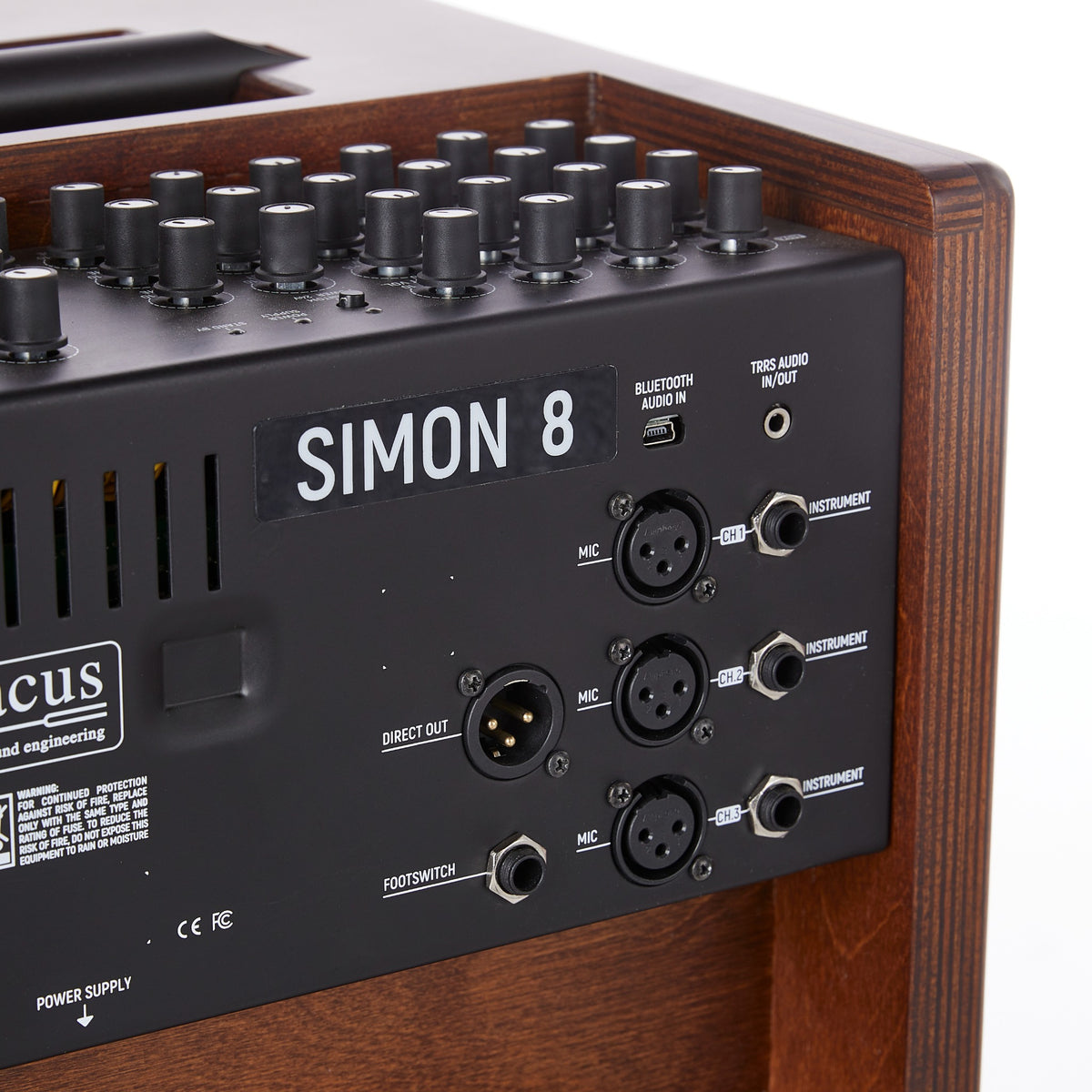 Acus Simon 8 amplifier control panel