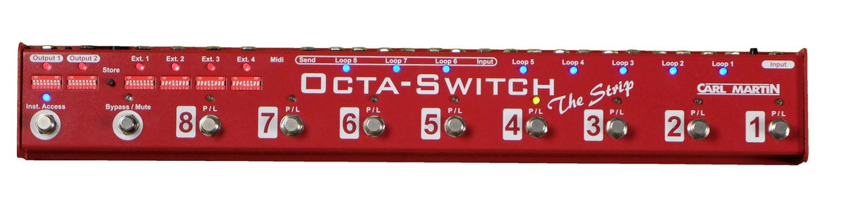 Carl Martin Octa-Switch The Strip top view